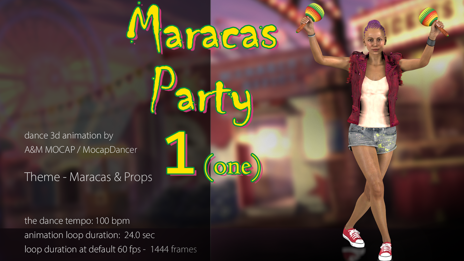 MocapDancer - Maracas Party 1 (dance animation)