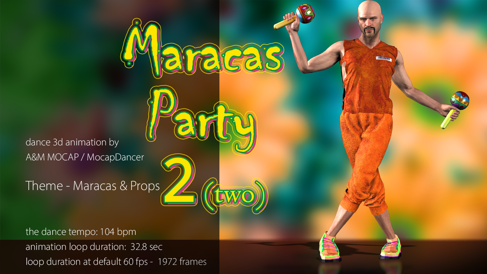 MocapDancer - Maracas Party 2 (dance animation, 104bpm)