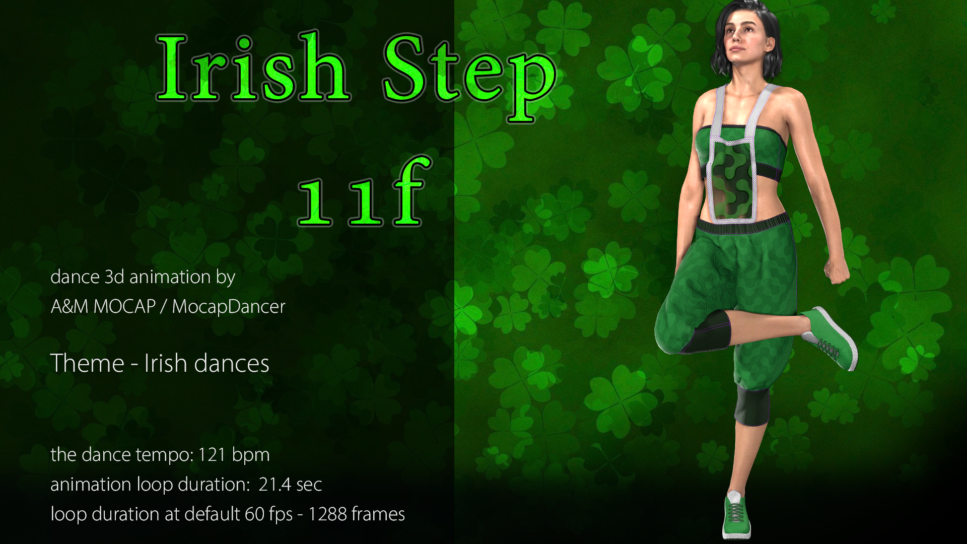 A&M - Irish Step 11f (121bpm) - dance animation