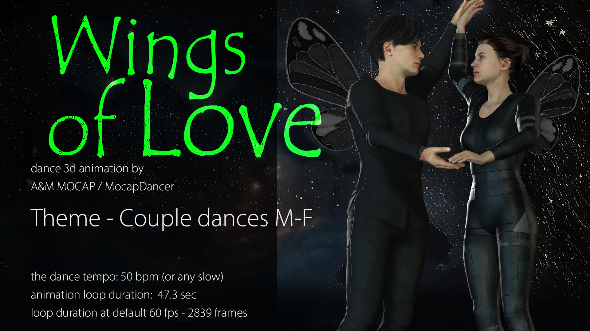 A&M - Wings of Love [couple dance animation, 50bpm]