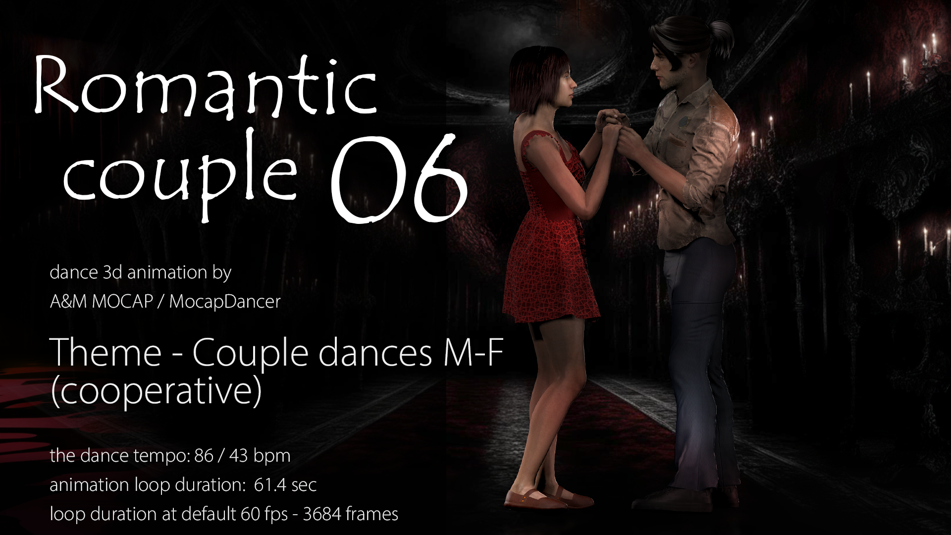 A&M - Romantic 06 [couple dance animation, 86bpm, 43bpm]