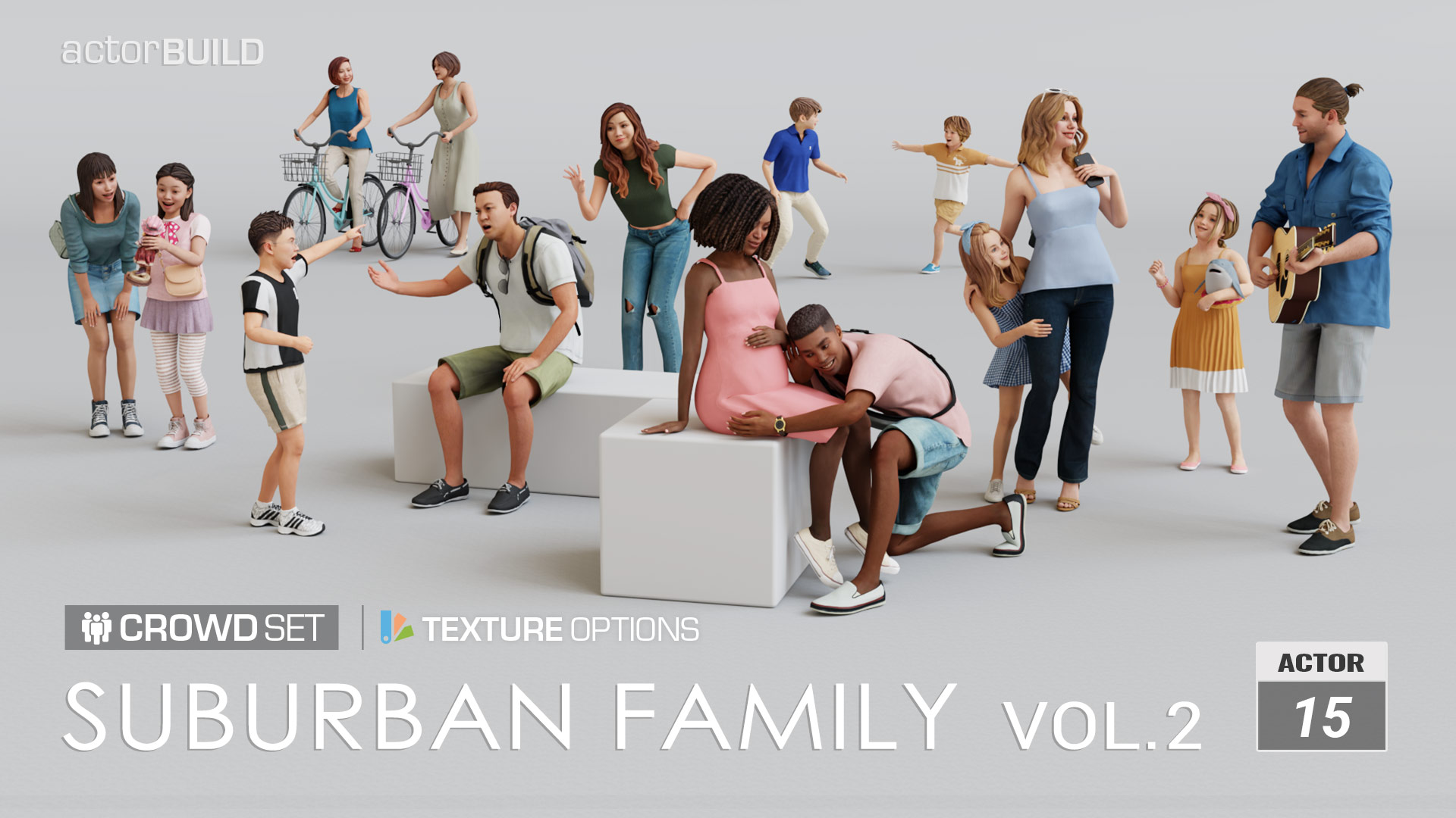 Suburban Family - Crowd Set - Vol.2
