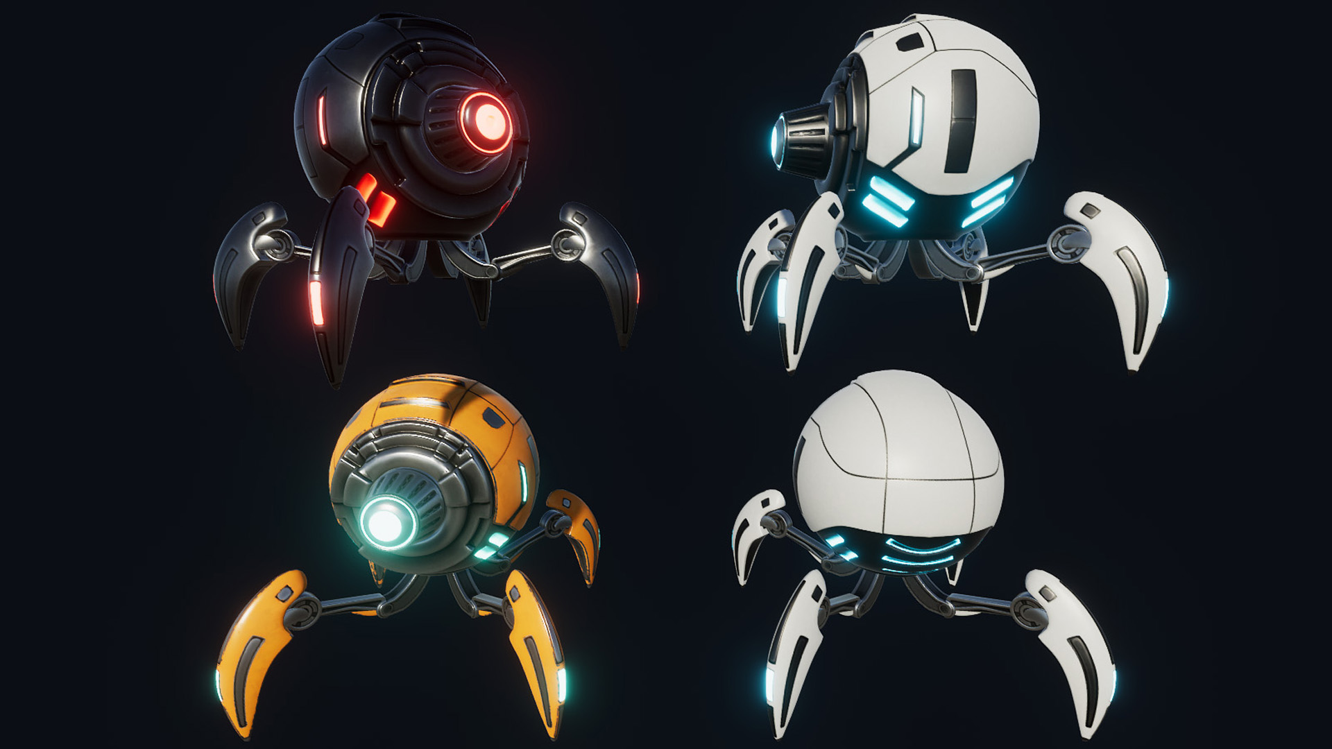 SciFi Spider Robots - iClone/Scenes \u0026 Props - Reallusion Content Store, image size:1920x1080