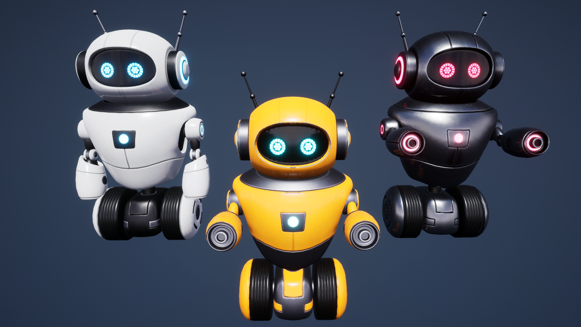 SciFi Wheeled Robots - iClone/Scenes \u0026 Props - Reallusion Content Store, image size:1920x1080