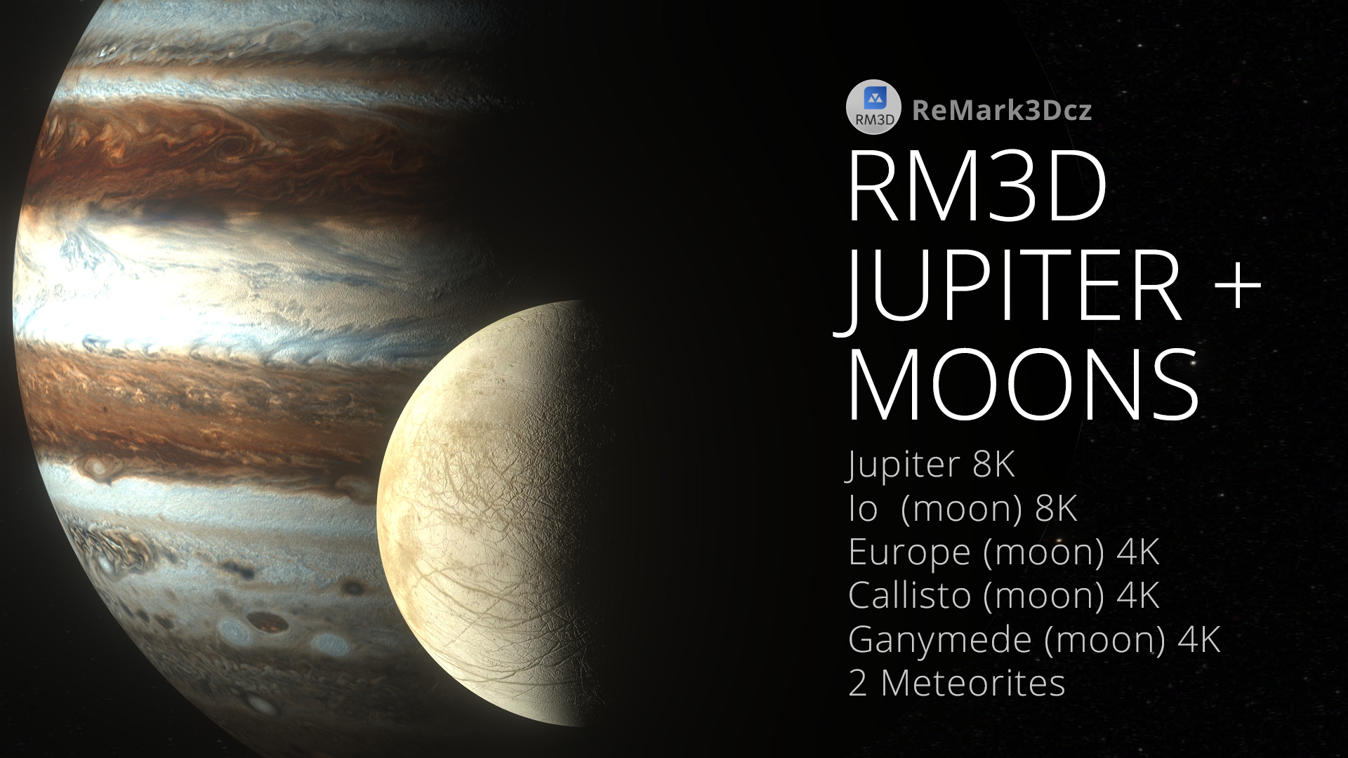 RM3D Space Kit - Jupiter with moons