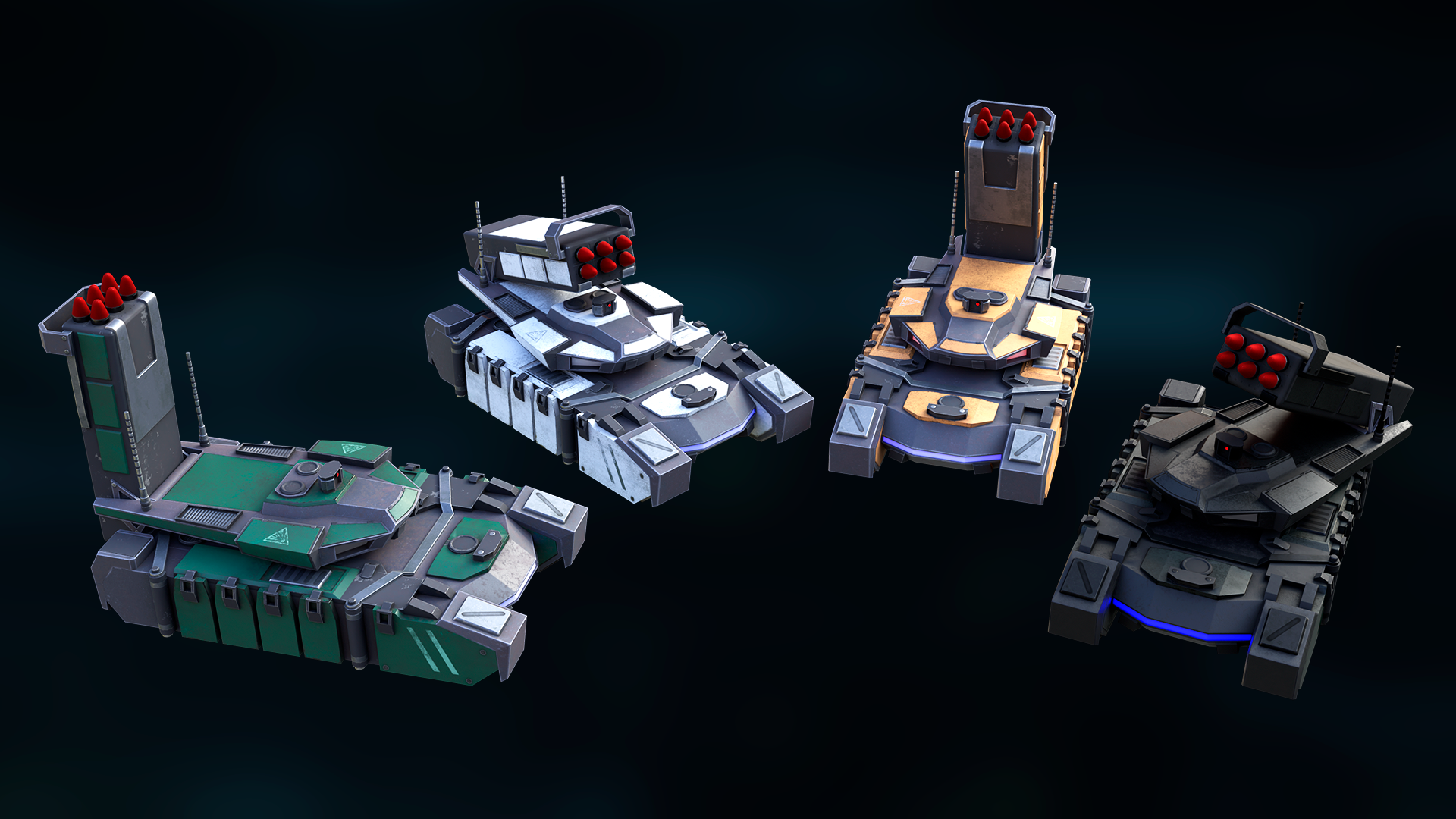 Sci-Fi Tanks Bunde - iClone/Scenes & Props - Reallusion Content Store