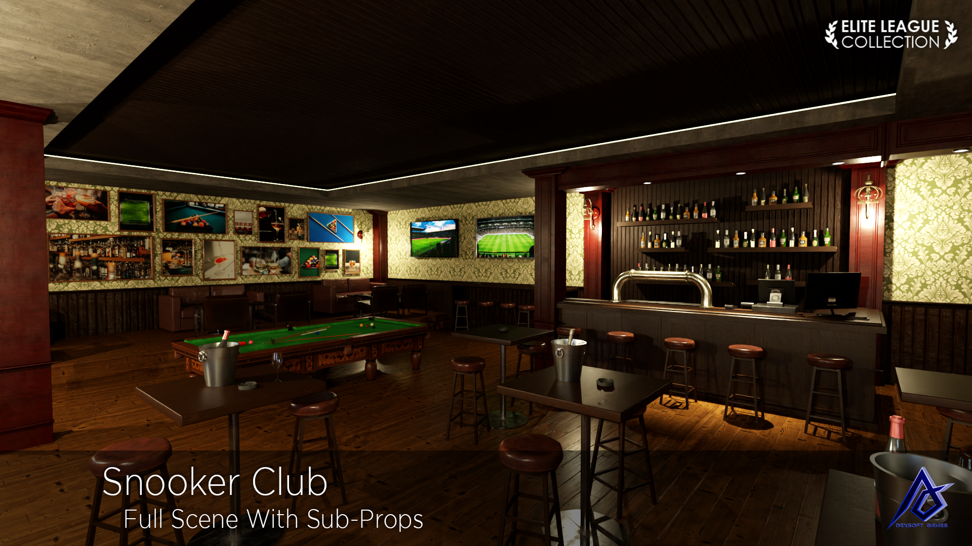 Snooker Club - iClone/Scenes & Props - Reallusion Content Store
