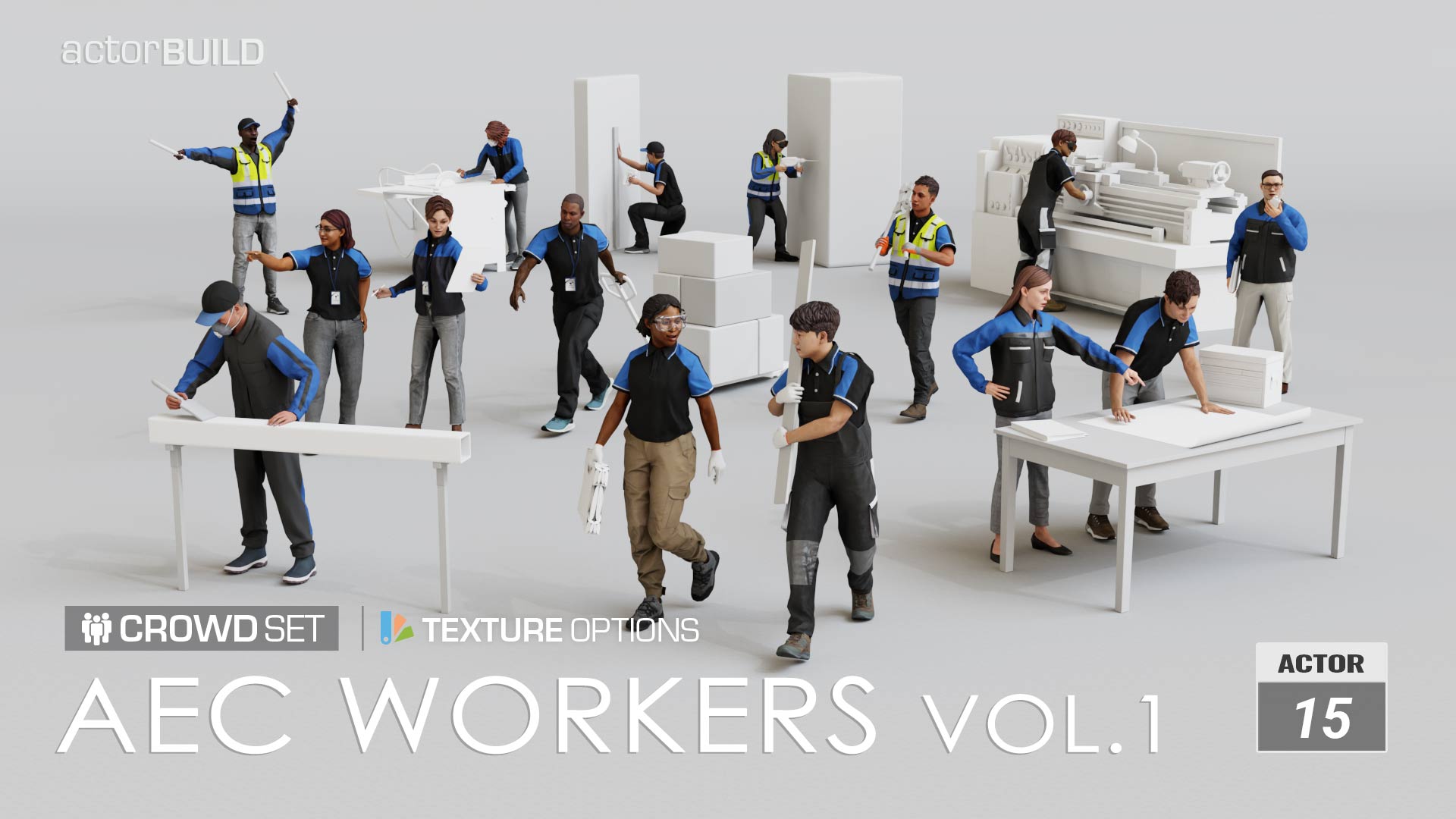 AEC Workers - Crowd Set - Vol.1