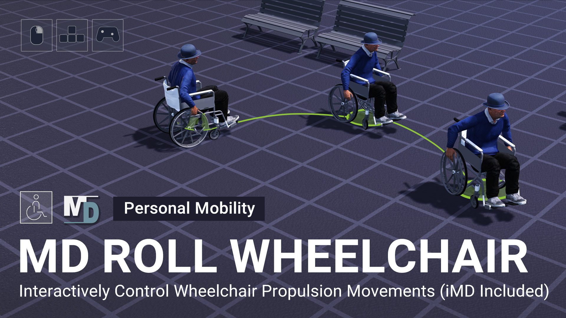 MD Roll Wheelchair