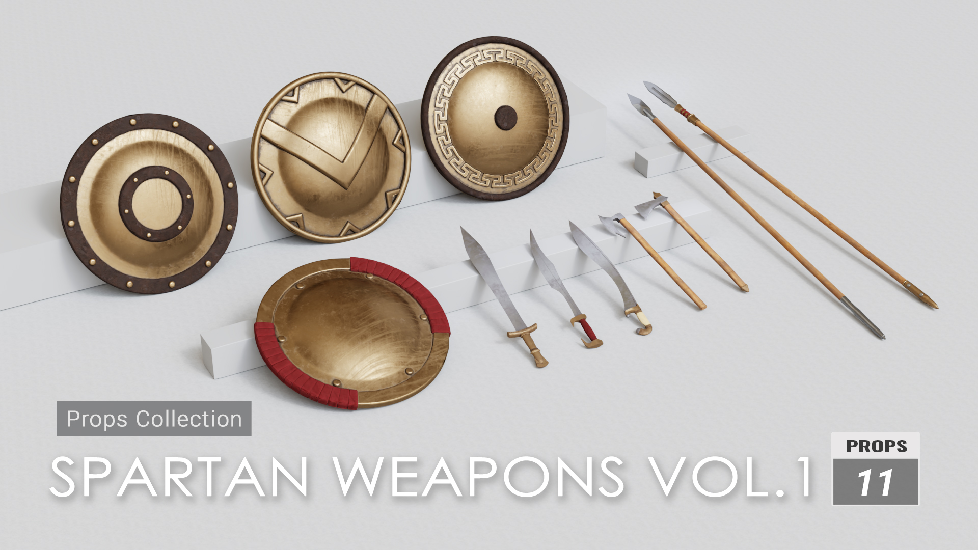 Props Collection - Spartan Weapons Vol.1
