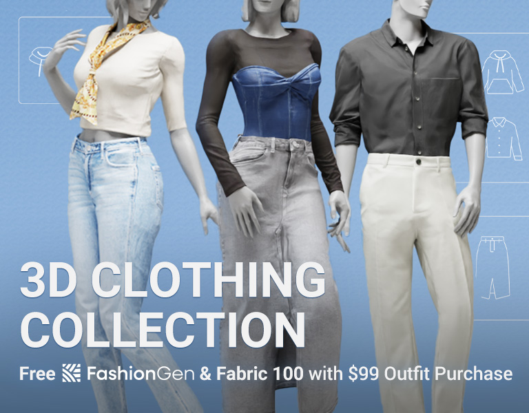 3D Clothing for Charactr Creator and iClone