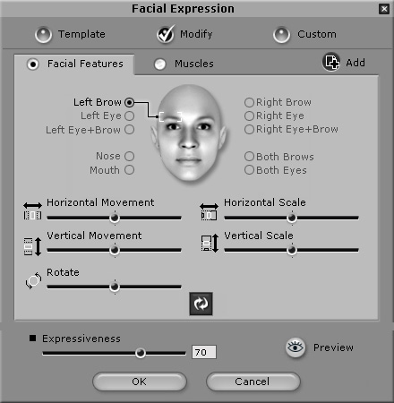 Applying and Creating Facial Expressions