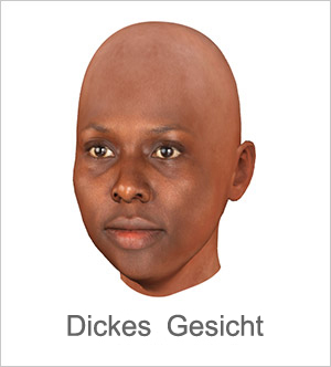 3D Gesicht - Dickes Gesicht