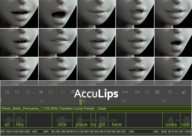 talking animation - lip-sync animation - acculips