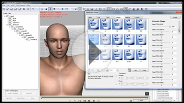daz animation - genesis 1 character facial morph