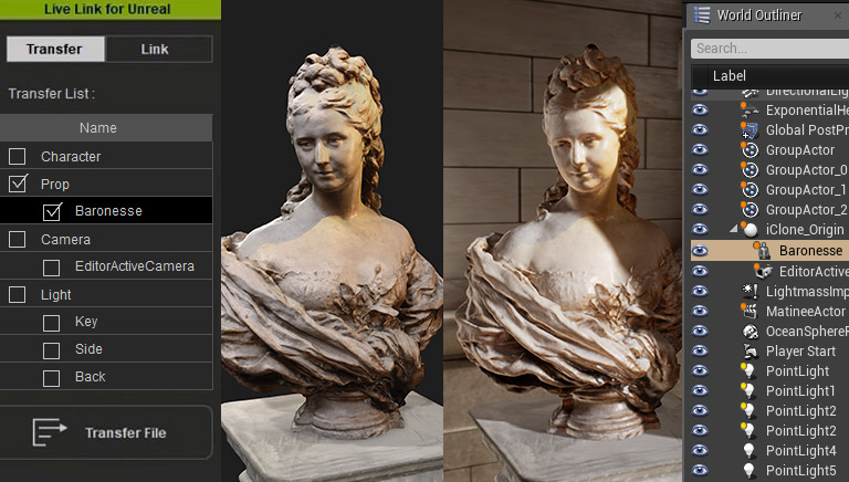 unreal animation - iClone unreal live link transfer prop