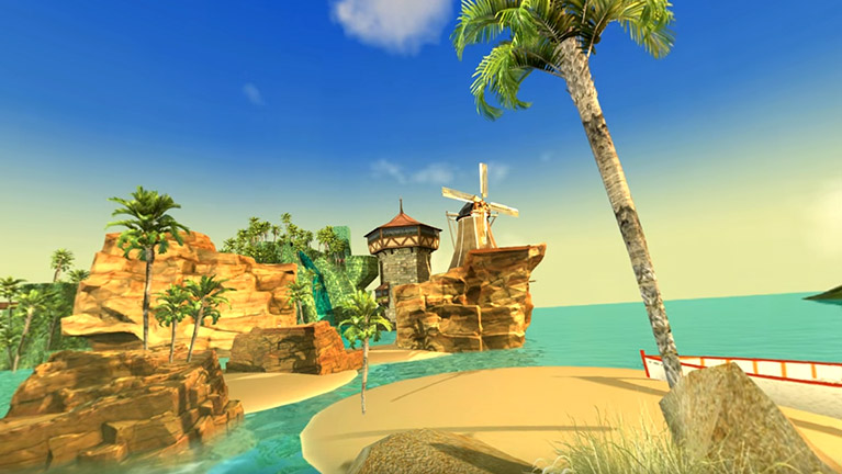 VR360 - water wind island