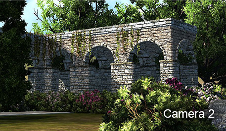 360 degree video - 3d scene