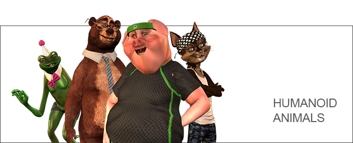 VR360 - 3D characters