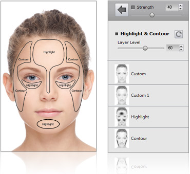 periskop lukker glas FaceFilter3 Facial Makeup - The Ultimate Photo Beauty Kit