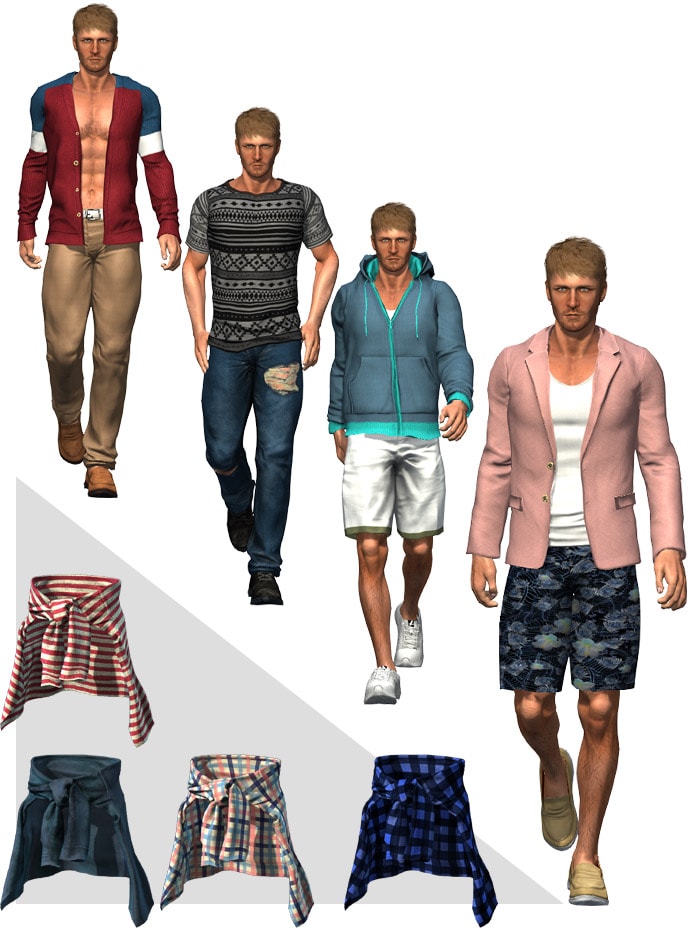 Character Creator Essential Bundle - 88 Casual Clothing Items