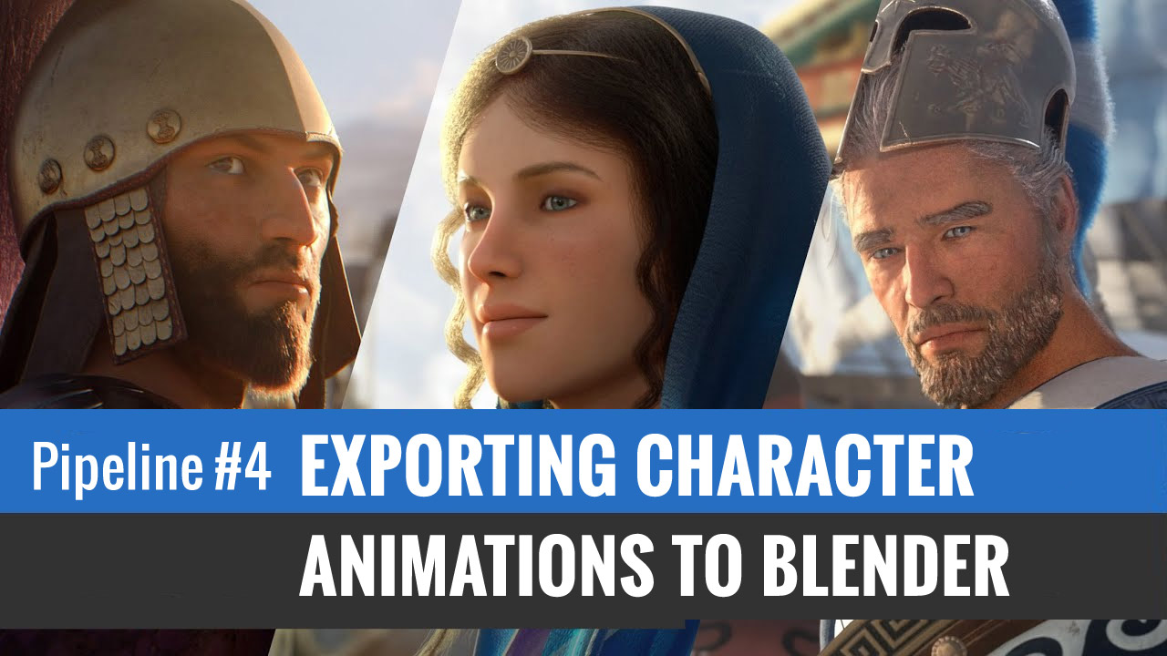 blender animation - exporting character animations to Blender