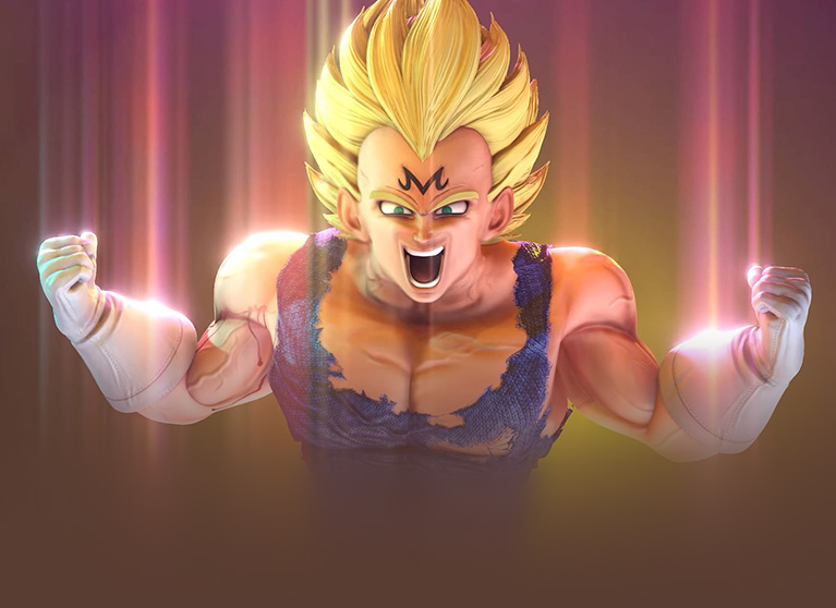 ドラゴンボールのベジータを再現