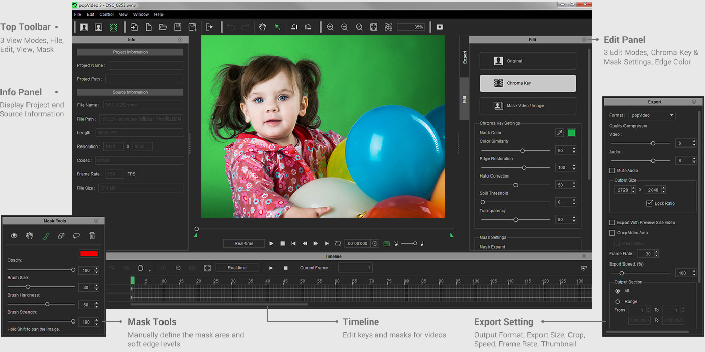 transparent video creator