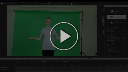chroma key timeline editing