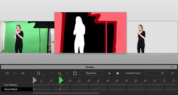 popVideo tutorial - Chroma Key & Timeline