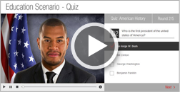 Talking Avatar for online quiz