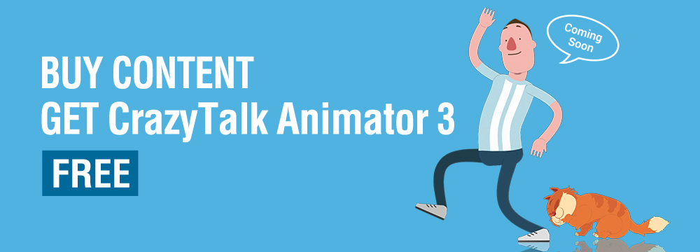 Buy Content Get CrazyTalk Animator3 Free