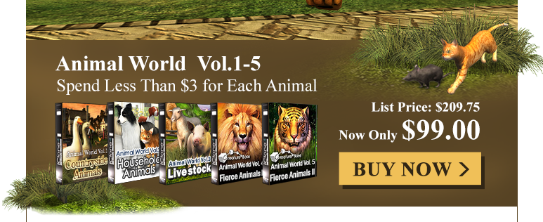 Animals around the World! Pack 35 Animals Home just for $99!