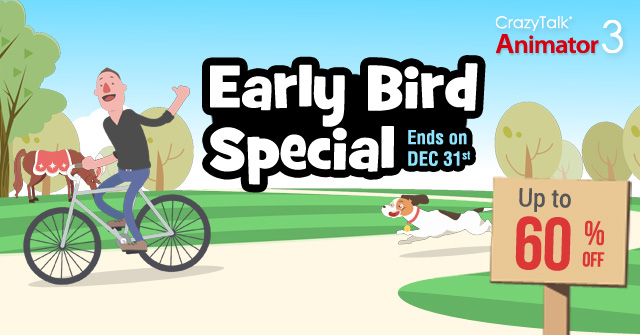 CrazyTalk Animator 3 / Early Bird Special - Ends Nov 23rd