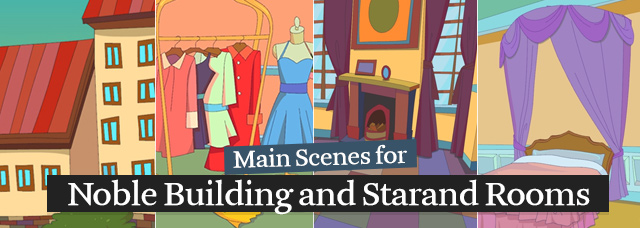 Main Scenes for Noble Building and Starand Rooms