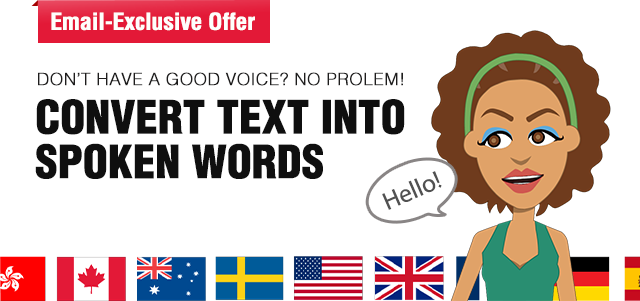 Convert Text into spoken words