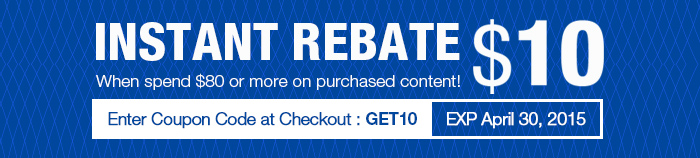 instant rebate$10