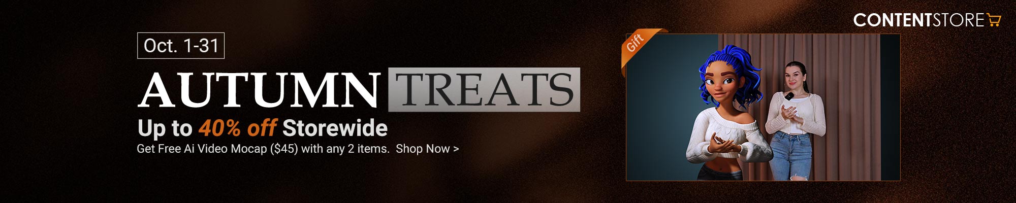 Autumn Treats! Save 40% with 2+ items - plus our $45 value BONUS