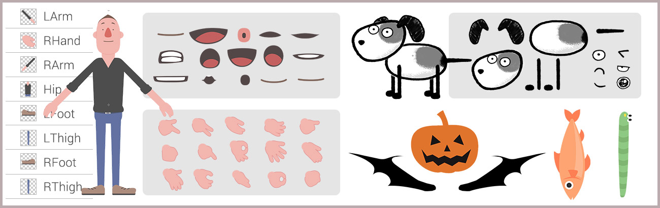 create cartoon character learning source
