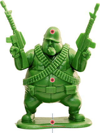 create cartoon character soldier-photoshop