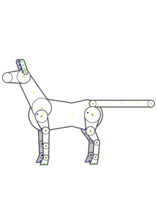 create cartoon character - quadruped