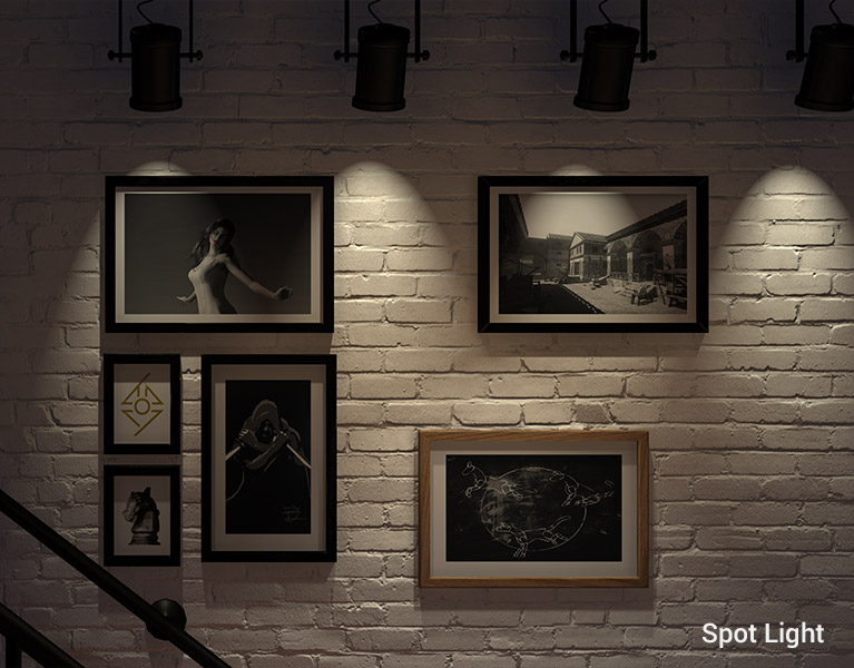 spot light in 3D scene